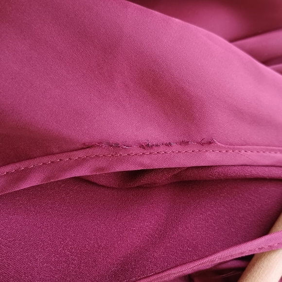 NBD Get Out Sz S Satin Burgundy Prom Party Mini Dress - Picture 13 of 16